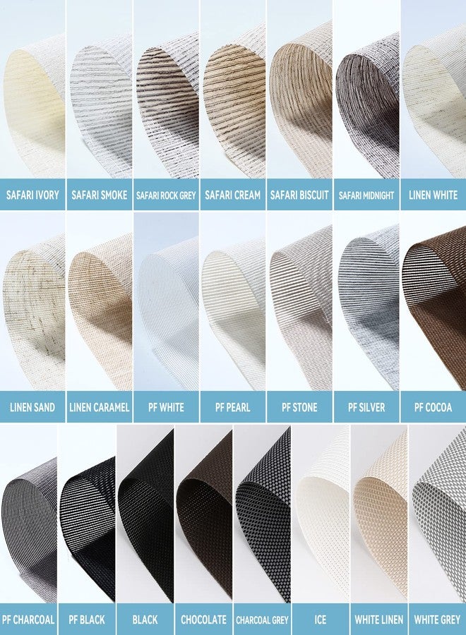 SmartWings Motorized Light Filtering Shades, Work with Matter Thread Apple Homekit, Alexa SmartThings Google, Cordless Window Shades with Remote Control, Rechargeable, Custom Size, Fabric Sample - Image 2